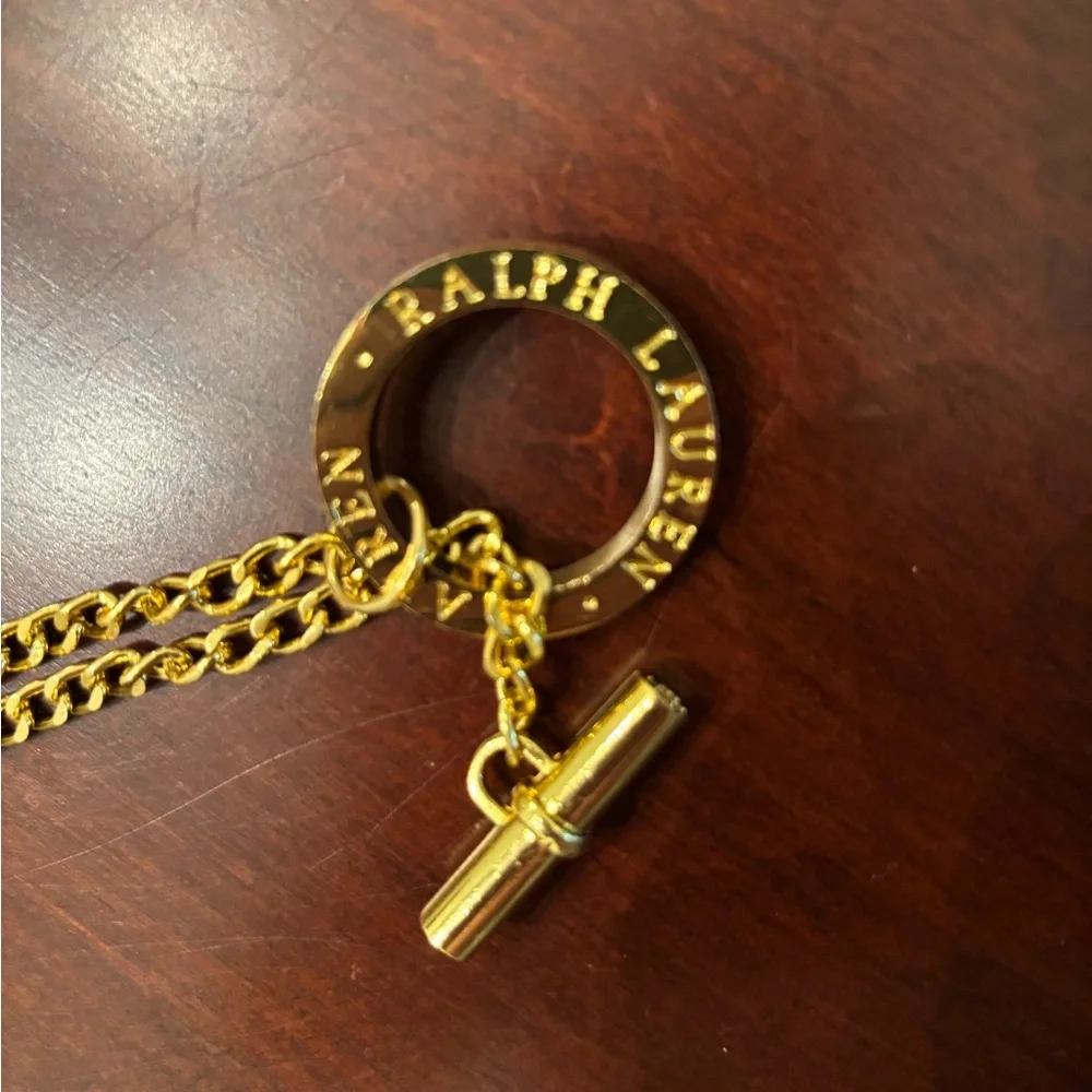 Ralph Lauren Gold Chain Belt sz 38 Vintage RARE - Picture 10 of 10